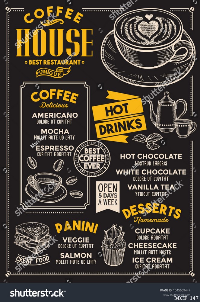 Tranh dán tường quán cà phê MCF-147